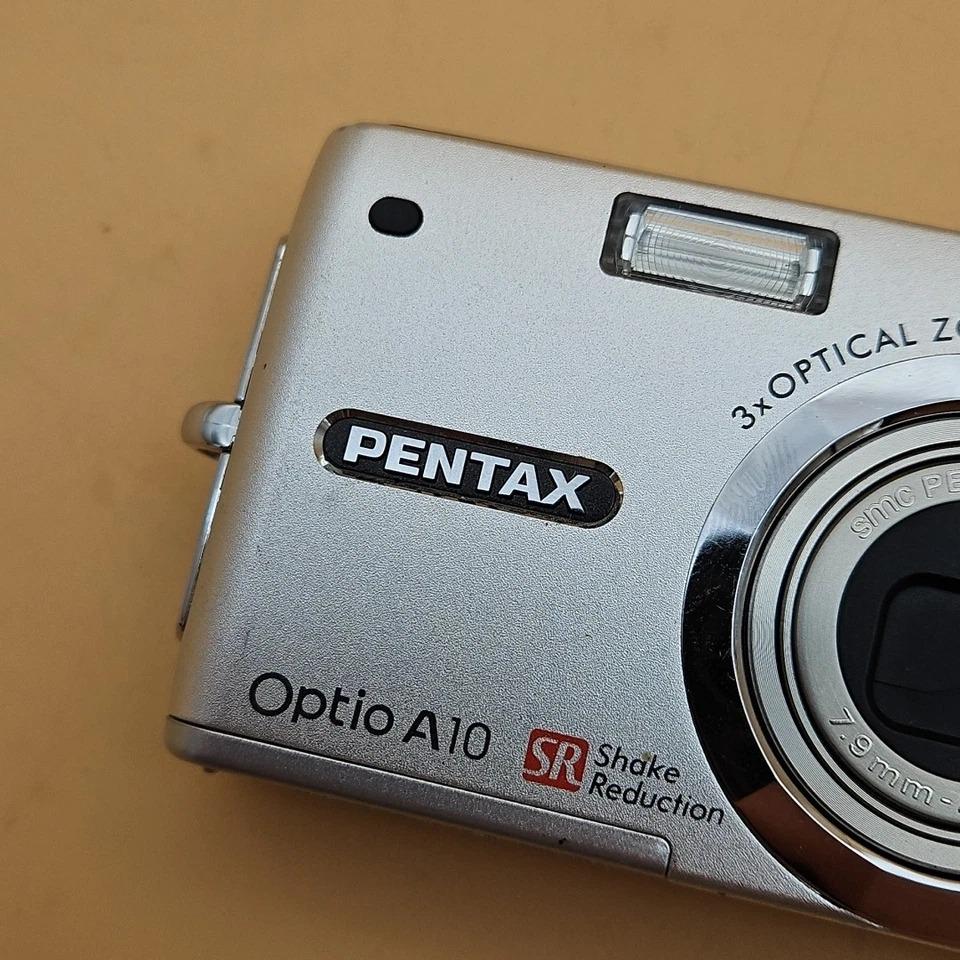 Pentax Optio A10 8.0 MP Digital Camera Silver Tested Works - Etsy
