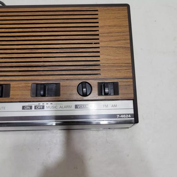 General Electric 7-4624B AM/FM Radio Wood Grain - Etsy