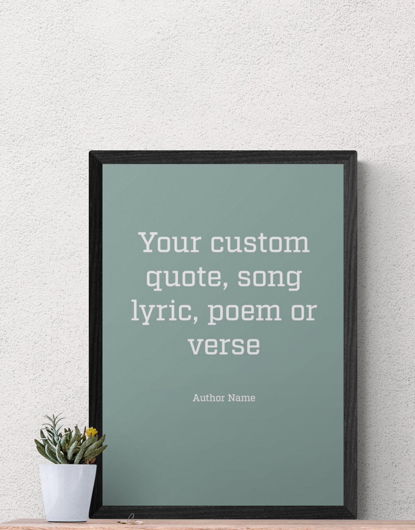 Any Custom Text Print Custom Poem Print Custom Quote Print Song Lyric