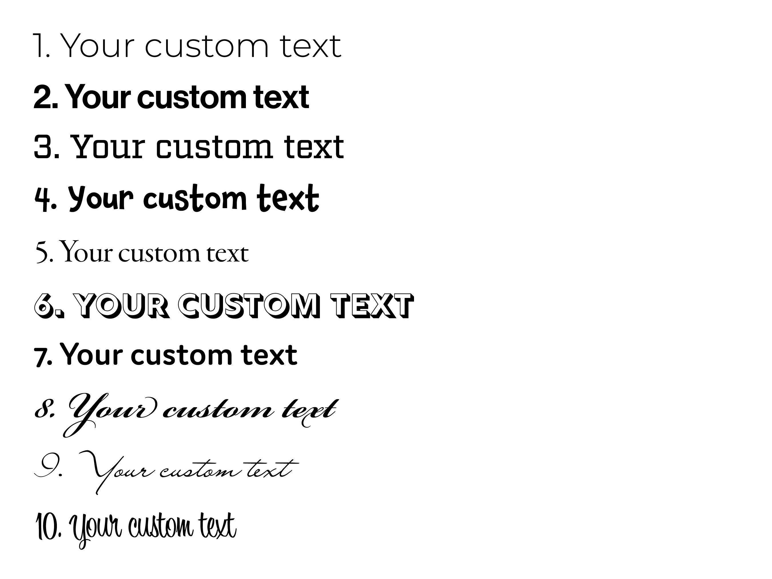 Any Custom Text Print Custom Poem Print Custom Quote Print Song Lyric ...