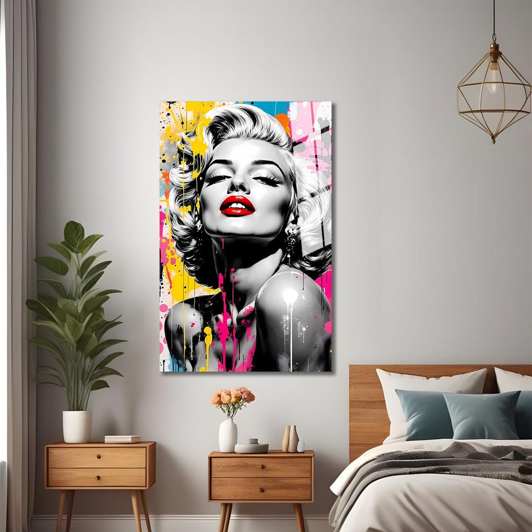 Marilyn Monroe Tempered Glass Wall Art – Home Decor - Etsy