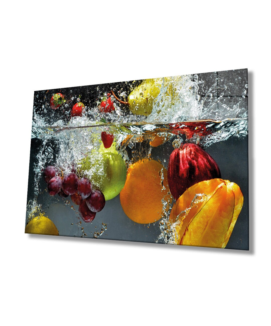 Mega Size Tempered Glass Paintingkitchen Wall Decorkitchen Wall Art