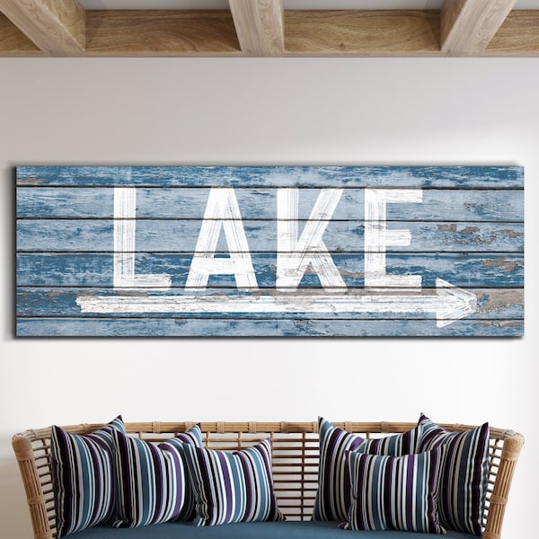 Modern Lake House Wall Art Etsy