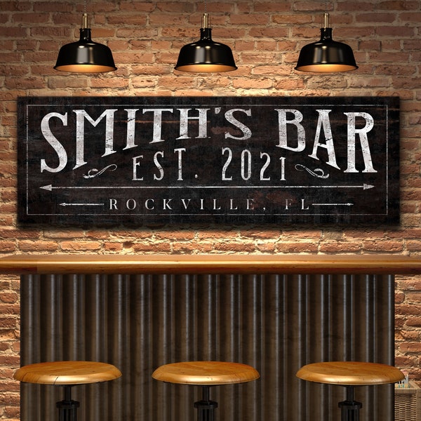 Personalized Bar Sign - Etsy