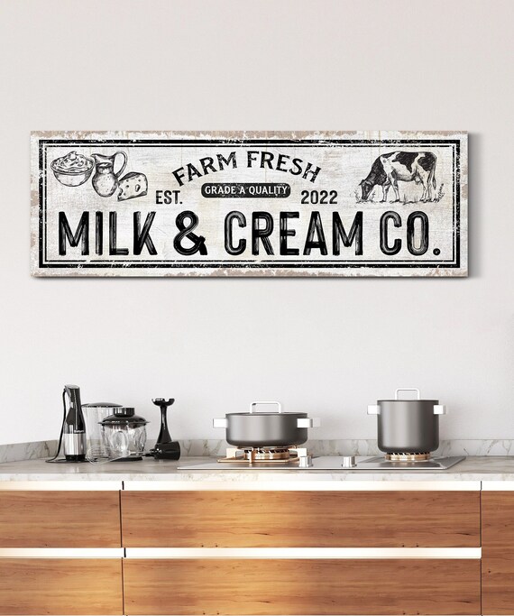 Personalized Milk & Cream Co Sign main image 0