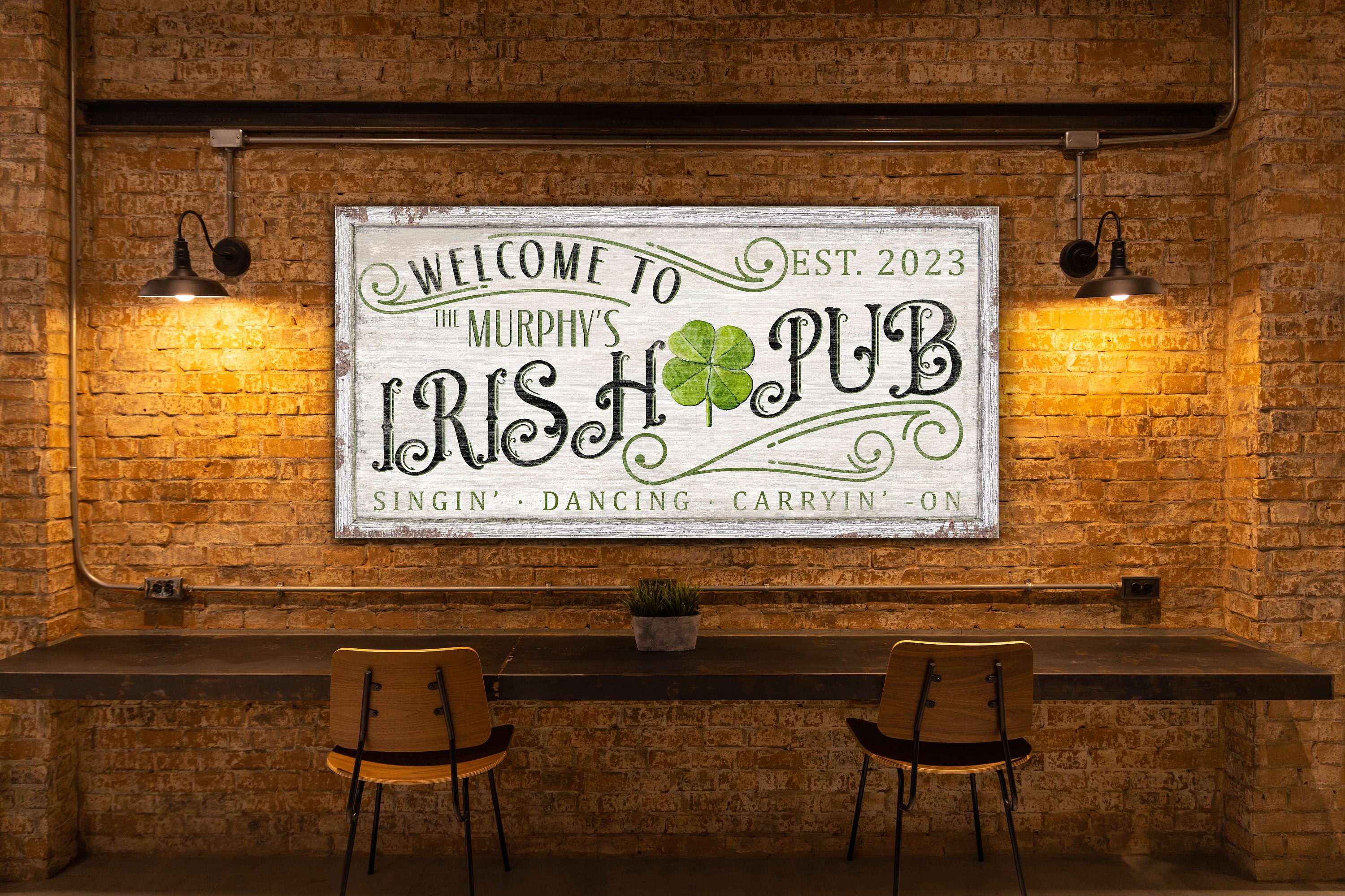 Une Scène De Pub Irlandaise Traditionnelle Background Digital Paper