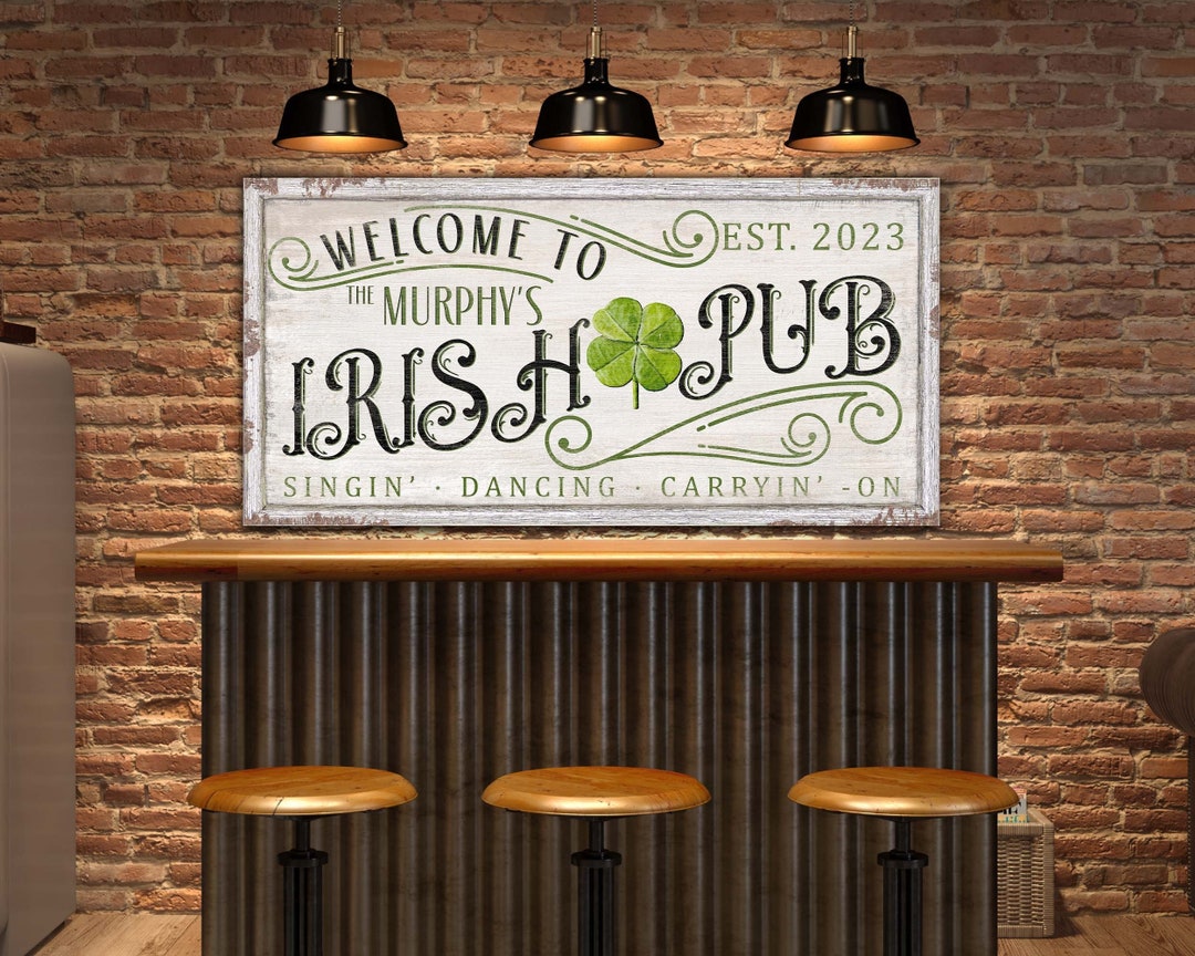 thumbnail image 2 of Personalzed Rsh Pub Framed Prnt, Custom Rsh Pub, Sant Patrcks 2 of 9