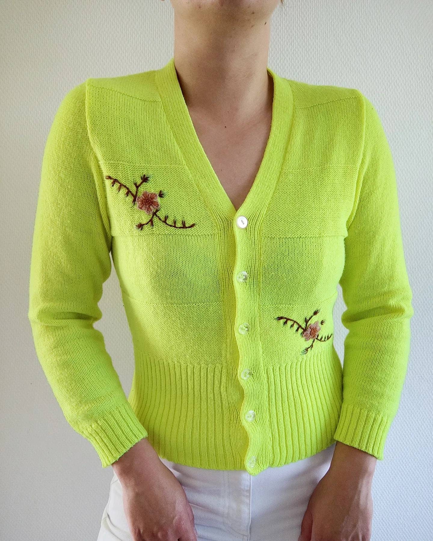 Neon cardigan