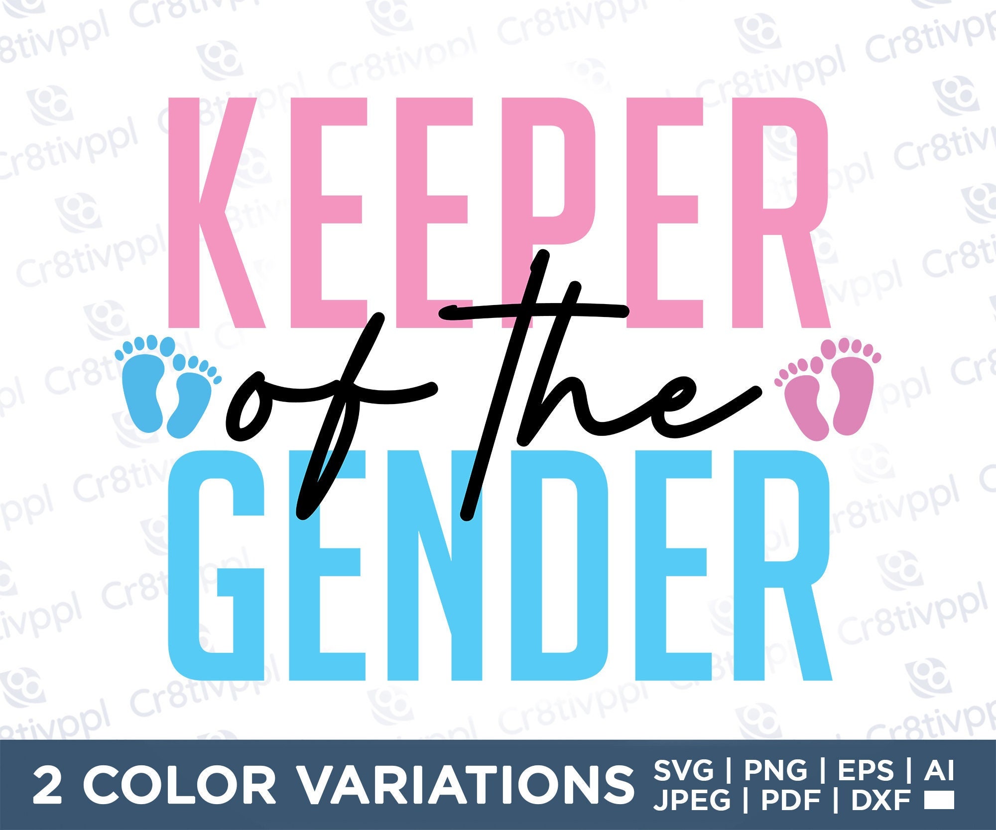 Keeper of the Gender SVG PNG JPG Team Boy Team Girl Gender - Etsy Canada