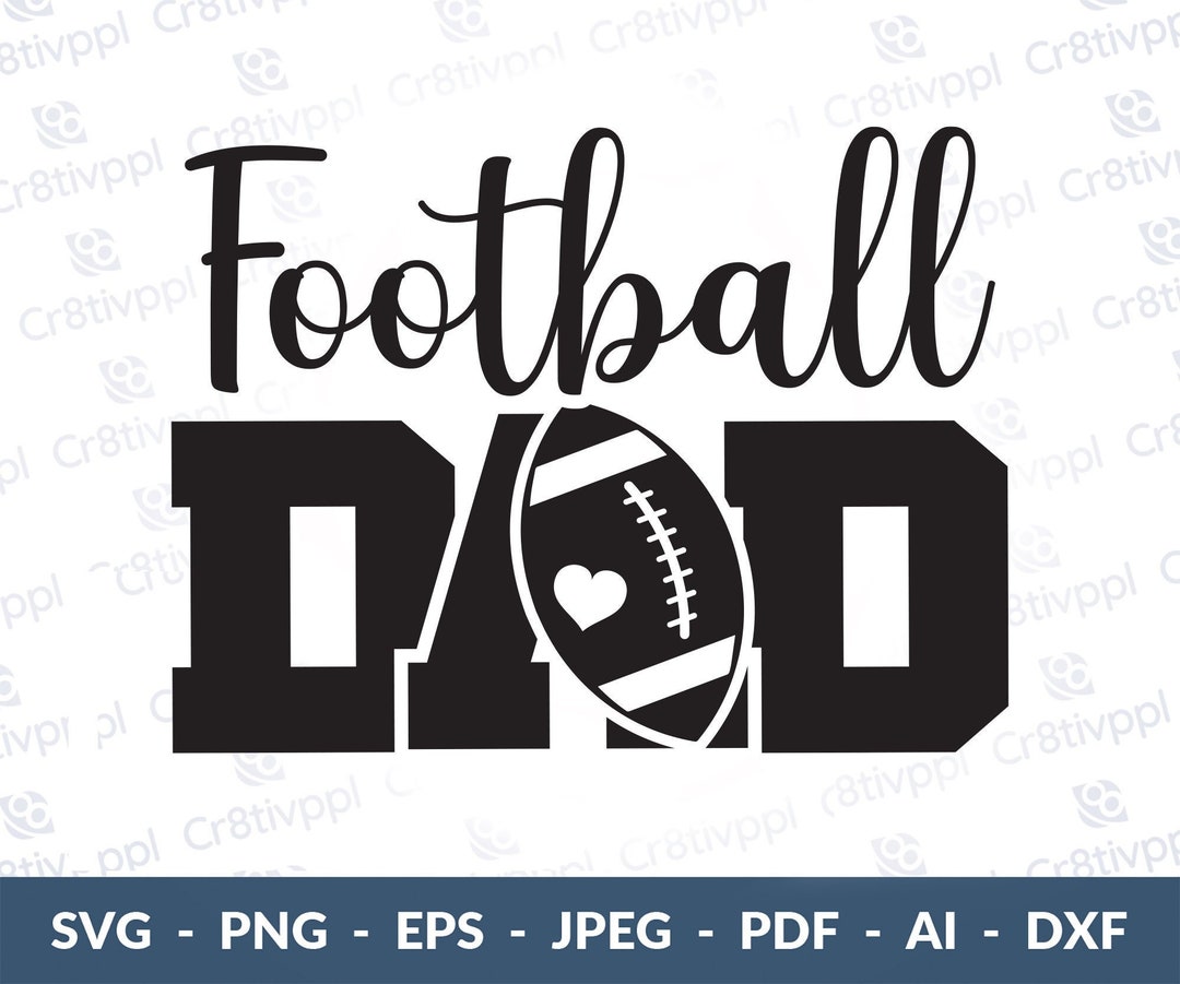Football Dad Svg Football Dad DAD Svg Football Svg - Etsy UK