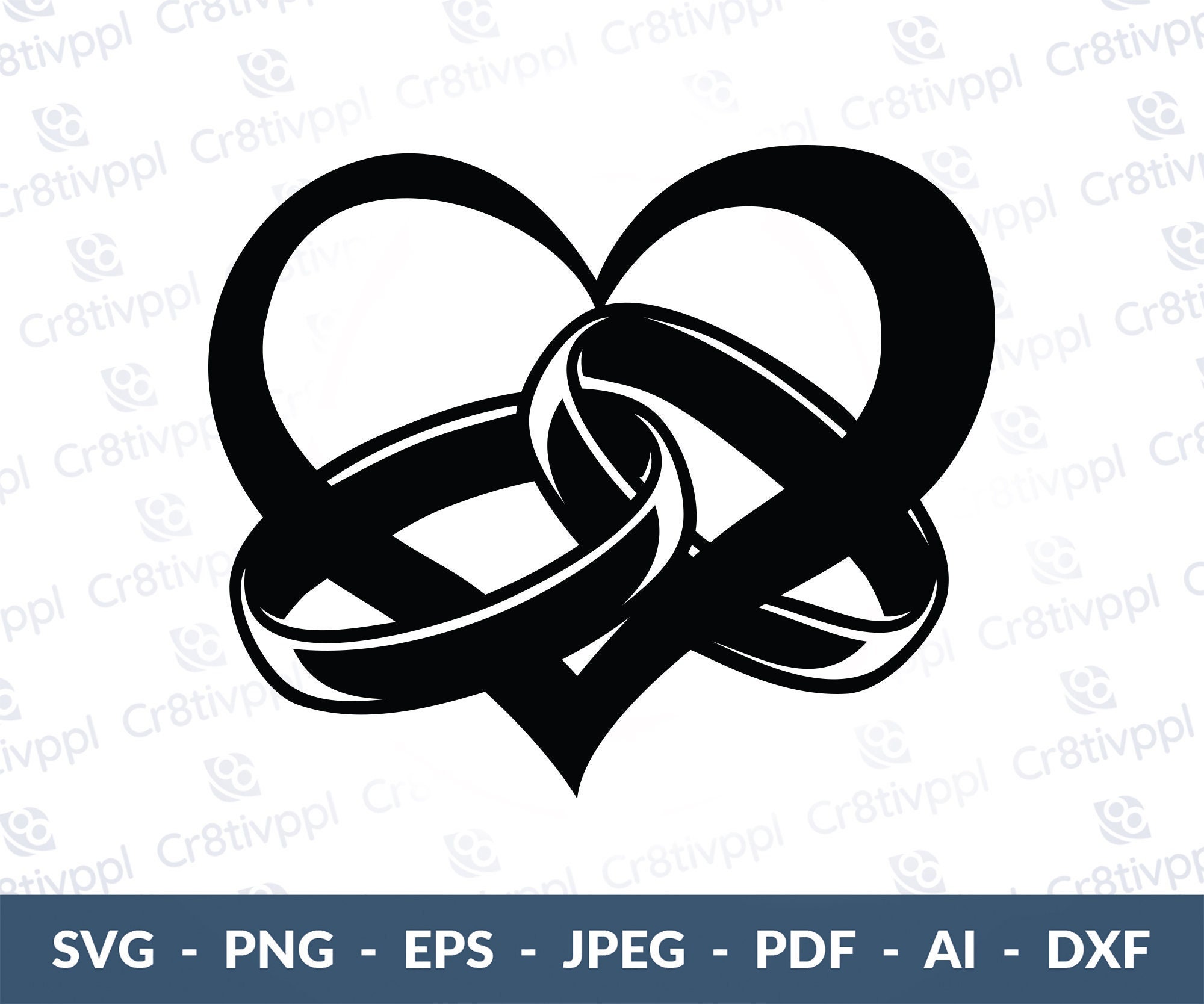 Heart Svg Rings Svg Wedding Heart Décor Wedding Etsy Canada