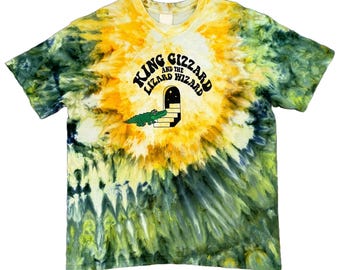 King Gizzard and the Lizard Wizard Dyed T Shirt Tie Dye Tee KGLW