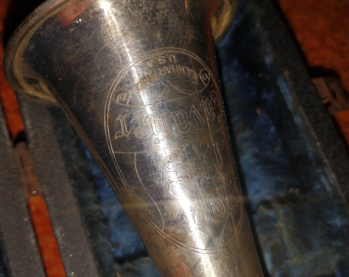 Antique Silver Cavalier Vintage Elkhart, Indiana Instrument