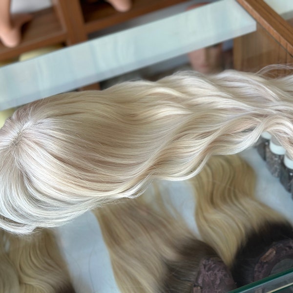 Human hair tulle wig , long wig , human hair wig , human hair toppers , luxury human hair