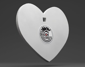 Dragon Targets Heart 3/8" AR500 Steel Shooting Target | Gift for Hunters | Hunting Gifts for Men | Target Practice