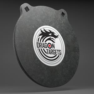 Dragon Targets 10" x 3/8" Raw Gong AR500 Steel Shooting Target | Gift for Hunters | Hunting Gifts for Men | Target Practice