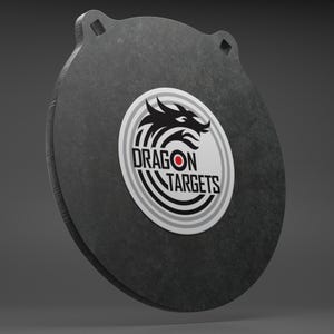Dragon Targets 12" x 1/2" Raw Gong AR500 Steel Shooting Target | Gift for Hunters | Hunting Gifts for Men | Target Practice