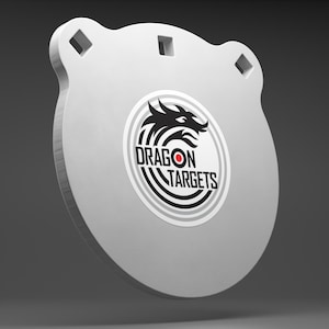 Dragon Targets 8&quot; x 3/8&quot; Gong AR500 Steel Shooting Target | Gift for Hunters | Hunting Gifts for Men | Target Practice