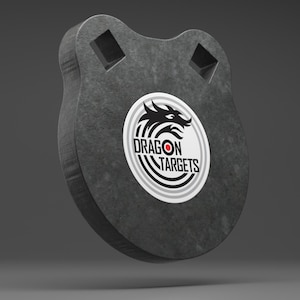 Dragon Targets 4" x 1/2" Raw Gong AR500 Steel Shooting Target | Gift for Hunters | Hunting Gifts for Men | Target Practice