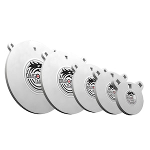 Dragon Targets 1/2&quot; AR500 Steel Shooting Target Gong Bundle |  Gift for Hunters | Hunting Gifts for Men | Target Practice