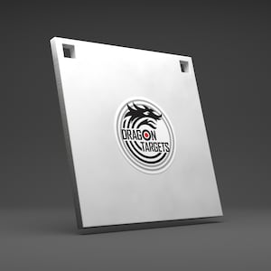 Dragon Targets 8&quot; X 8&quot; Square 3/8&quot; AR500 Steel Shooting Target | Christmas Gift for Hunters | Hunting Gifts for Men | Target Practice