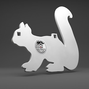 Dragon Targets Squirrel 3/8&quot; AR500 Steel Shooting Target | Gift for Hunters | Hunting Gifts for Men | Target Practice