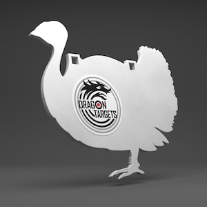 Dragon Targets Turkey 3/8&quot; AR500 Steel Shooting Target | Gift for Hunters | Hunting Gifts for Men | Target Practice
