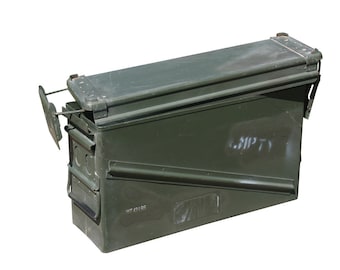 40MM AMMO DOSE Stufe 1 | Ammo Box | Bullet Box | Vintage Militär | Perfekt für Aufbewahrung/Geschenkbox | Jagdgeschenke für Männer