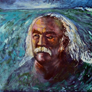 Print - Wind on the Water 5 x 7 mounted of David Crosby