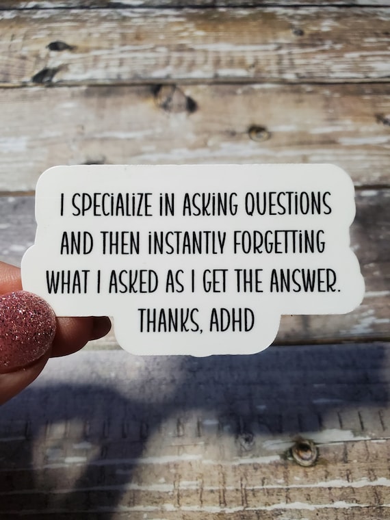 ADHD Humor Sticker: I Specialize In... Matte Vinyl Decal