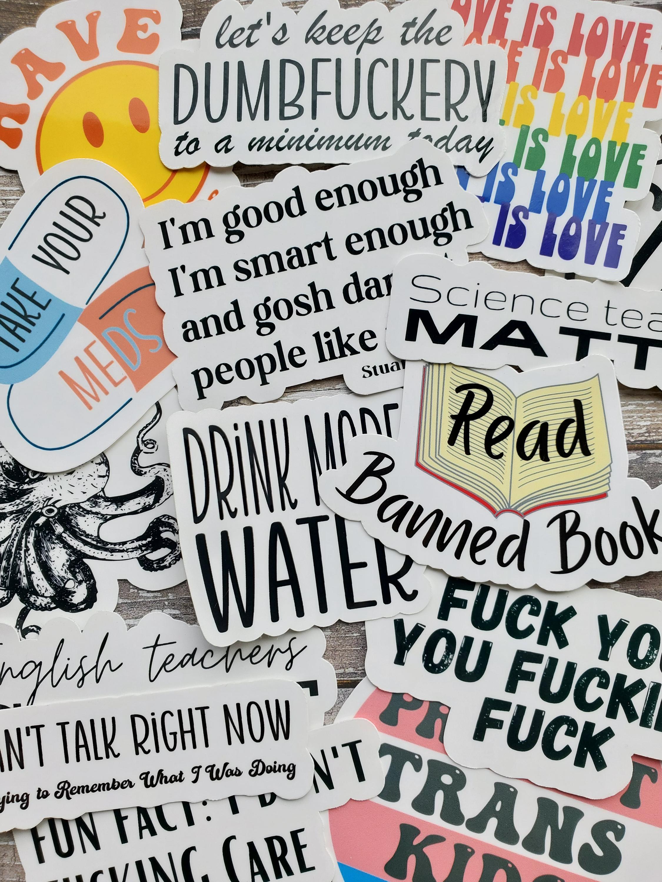 Shit Fuck Damn Sticker, Bad Words Sticker, Obscene Sticker, Fuck You ...