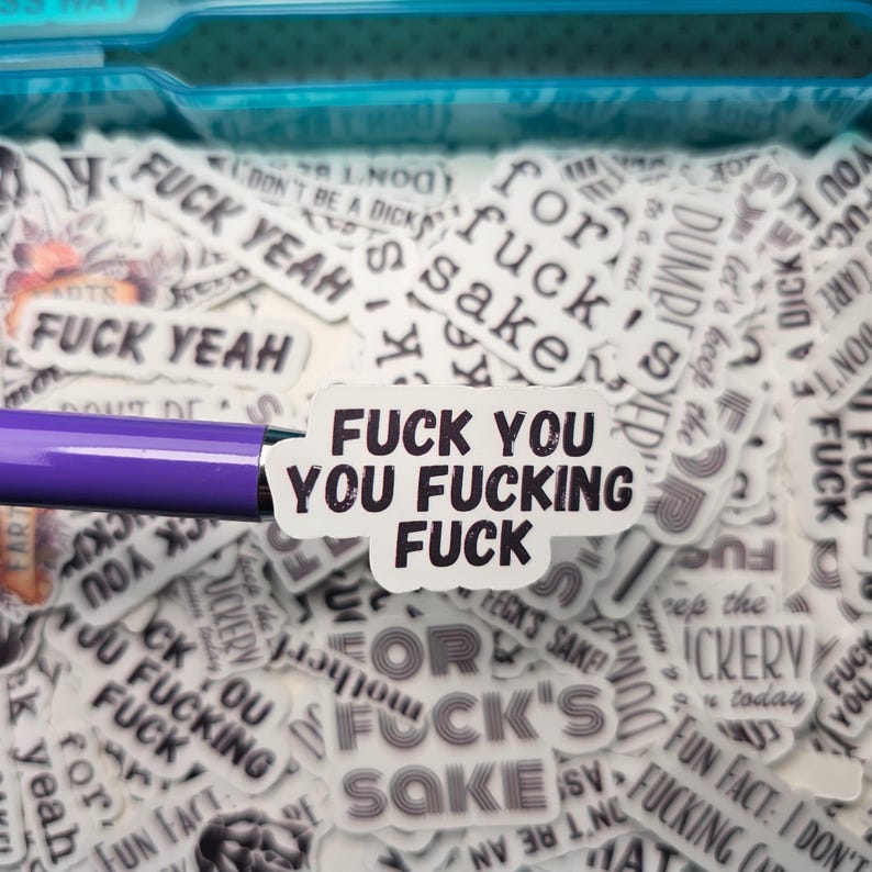 Mini Swear Word Stickers: Pick Your Own Profanity Sticker Pack, Funny ...