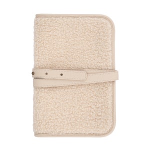 Vegan Leather Nappy Wallet - Teddy Natural