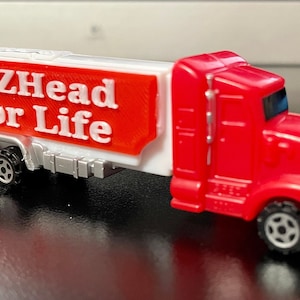 Camión PEZ personalizado: Arte de fan impreso en 3D "PEZHead For Life"