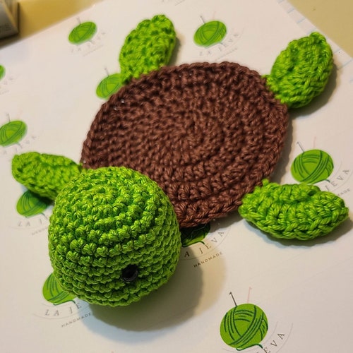 Crochet Turtle Coaster Pattern Animal Coaster Etsy