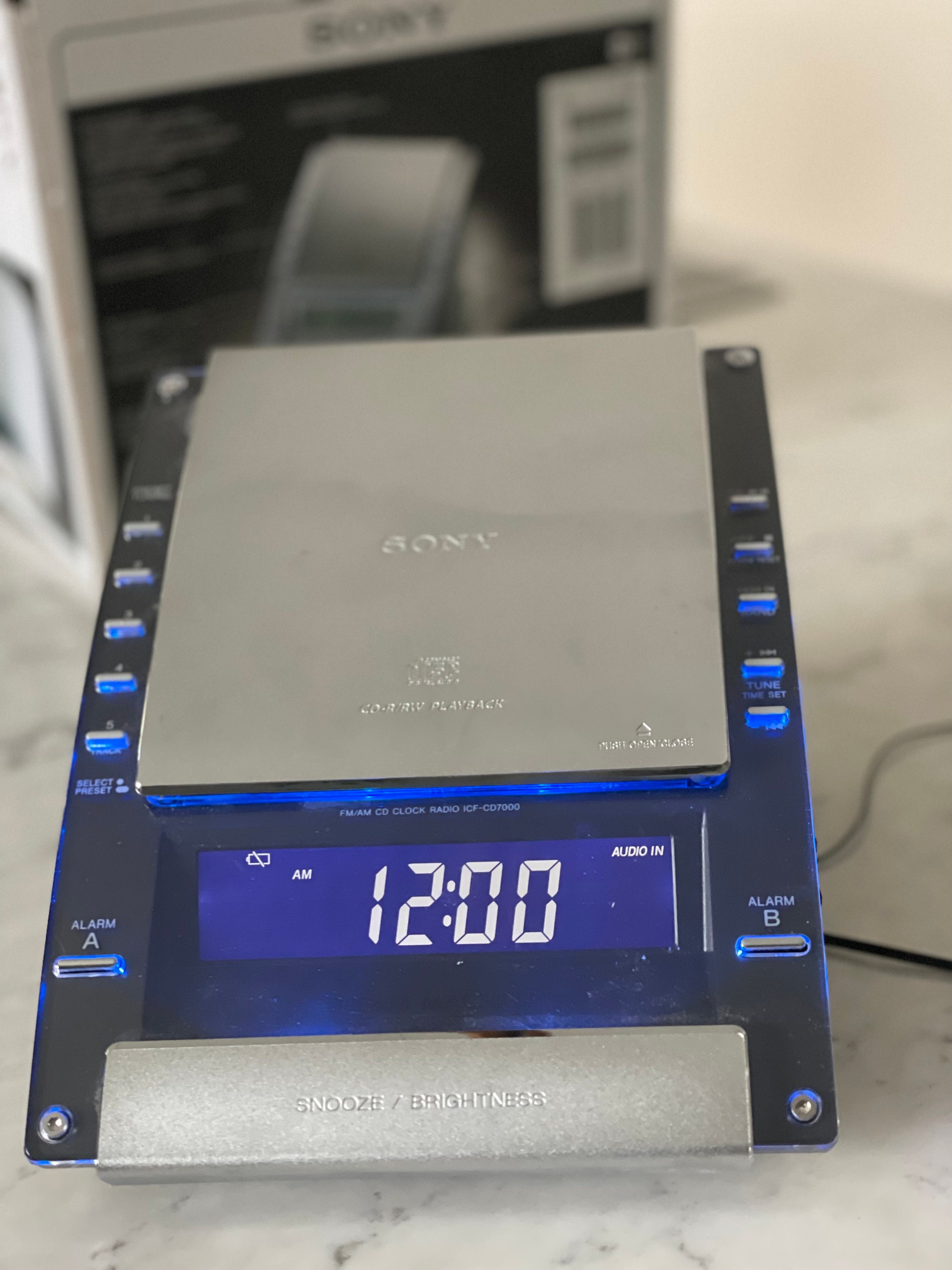 Sony Dream Machine Clock Radio Cd Player
