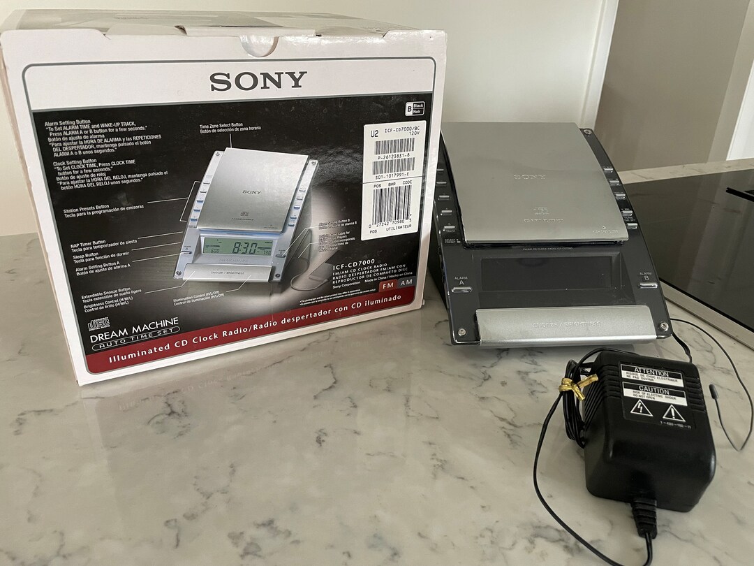 Sony Dream Machine Clock Radio CD Player Etsy