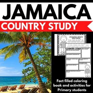 Jamaica Country Study Research Project - Jamaica Facts and Reading Comprehension Questions - Passport Activity - Homeschool Printable