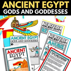 Ancient Egypt Unit - Egyptian Mythology History Unit with Projects and Activities - Homeschool Printables and Worksheets - Ancient History
