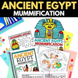 Eenheid Oud Egypte - Mummificatieproces - Eenheid Oude Geschiedenis met projecten en activiteiten - Printables en werkbladen voor thuisonderwijs