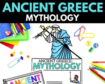 Ancient Greece Unit - Greek Mythology - History Unit with Projects and Activities - Homeschool Printables and Worksheets - Ancient History