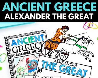 Ancient Greece Unit - Alexander the Great History Unit with Projects and Activities - Homeschool Printables and Worksheets - Ancient History