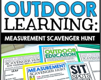 Outdoor Learning Activities - Spring Math Worksheets - No Prep Printables - Homeschool Math Project - Measurement Practice