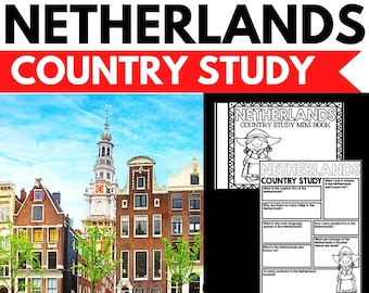Netherlands Country Study – Holland Facts, Passport Activity (Printable)