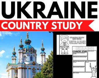 Ukraine Country Study Research Project - Ukraine Facts and Reading Comprehension Questions - Passport Activity - Homeschool Printable