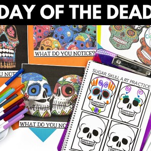 Day of the Dead Activities - Worksheets - Printables - Homeschool Curriculum - Dia de Los Muertos Craft - Reading and Art Activity