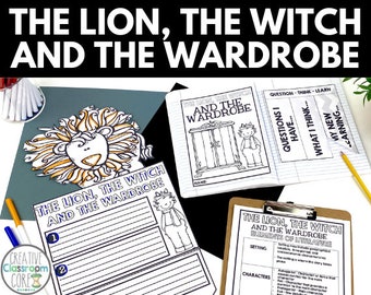 The Lion, the Witch, and the Wardrobe Novel Study - Worksheets - Printables - Homeschool Curriculum - Literature Guide - Book Study