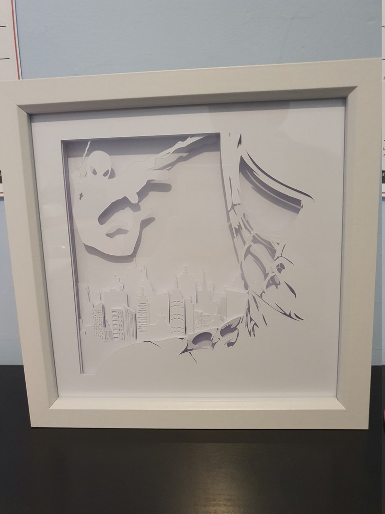 Spider Man Shadow Box - Etsy