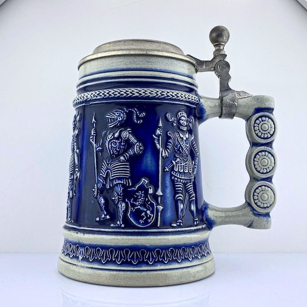 Original GERZ Beer Stein, German GERZ Tankard, Tankard, Zinn Lid, Valentine's Day Gift, for darling