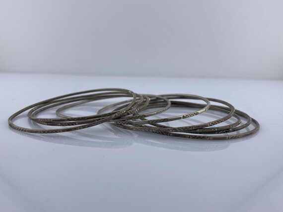 Vintage Silver Bracelets ( 9 Pieces ), Valentine'… - image 3